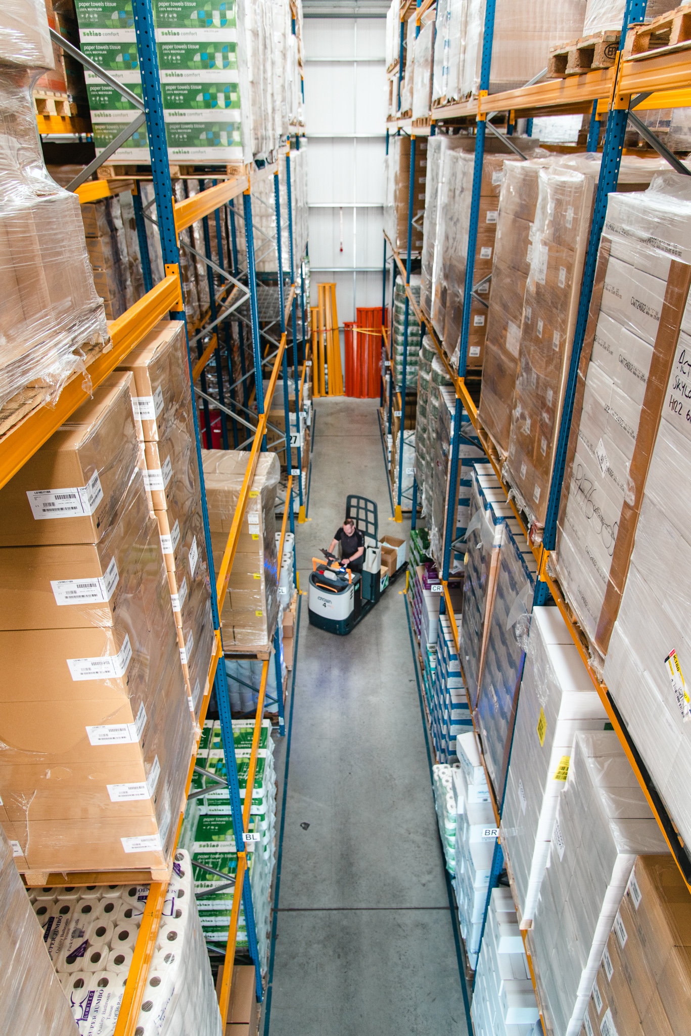 Acticare warehouse from above