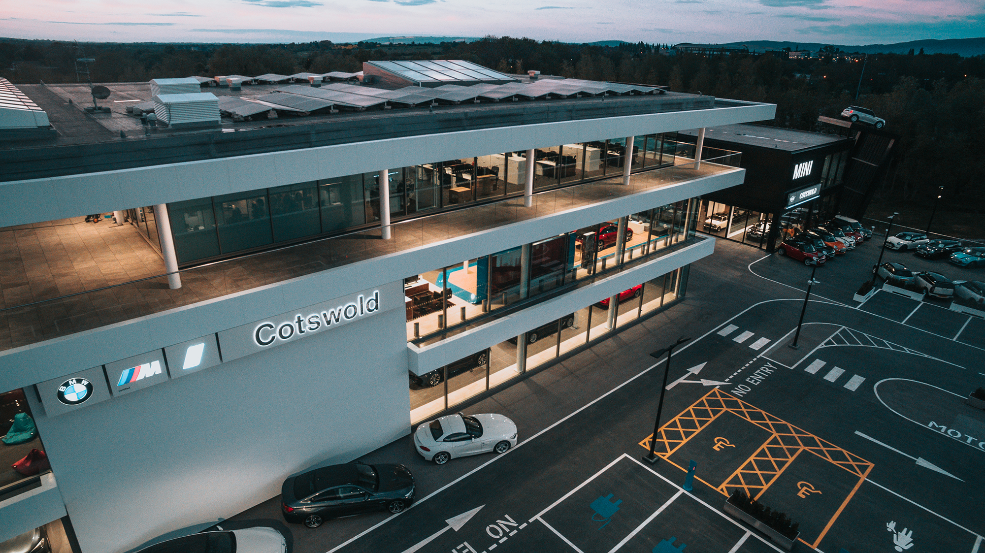 Wide of BMW showroom