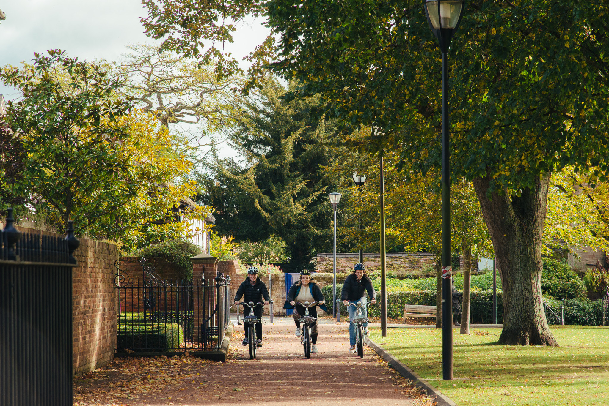 Promotional Photography - Students cycling