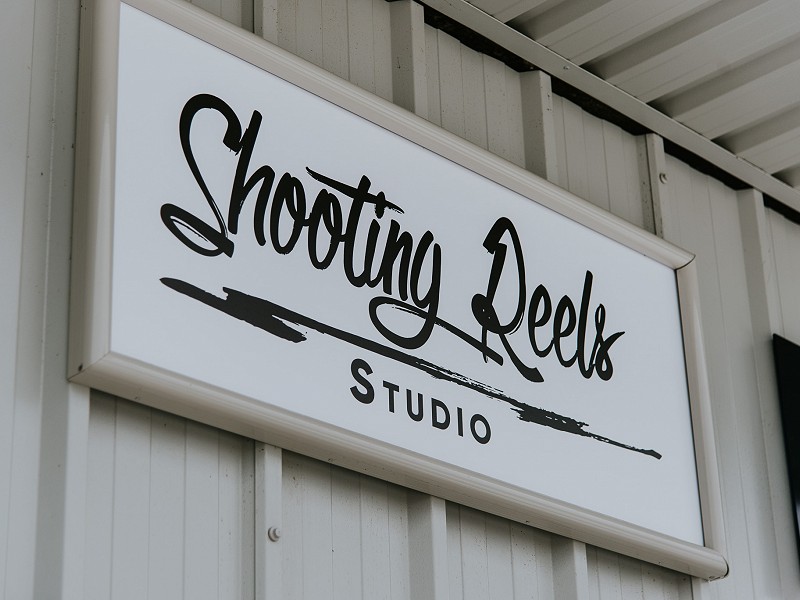 Shooting Reels Studio Sign